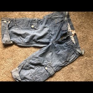 Lucky Brand Denim Cargo Capris